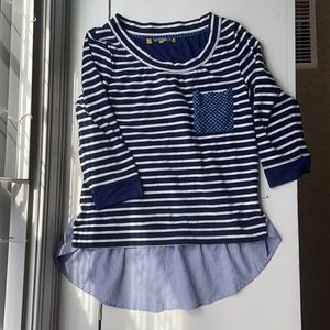 Little yellow button top by Anthropologie